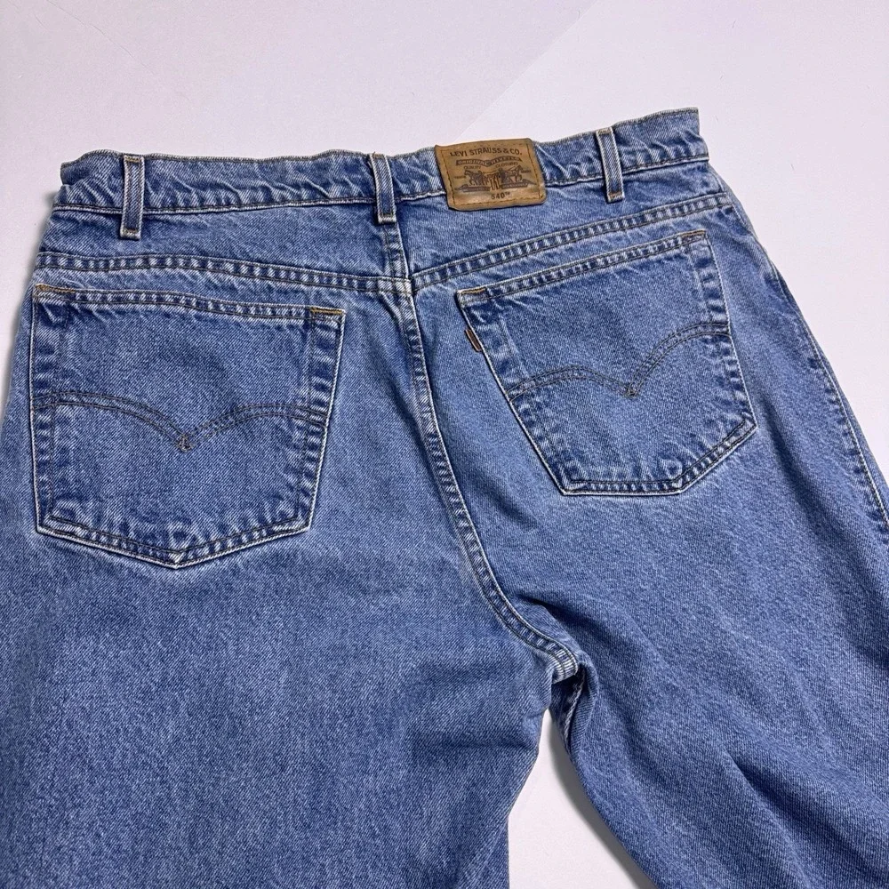 Vintage Levis 540 Jeans‎ Mens 38x30 (fits 35x30) Blue Denim Relaxed Straight 90s